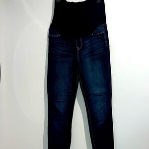 C. Pink maternity blue jeans. Size medium.